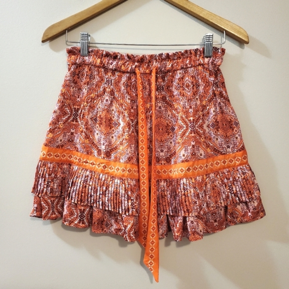 Ramy Brook - Geri Printed Mini Skirt - Size S